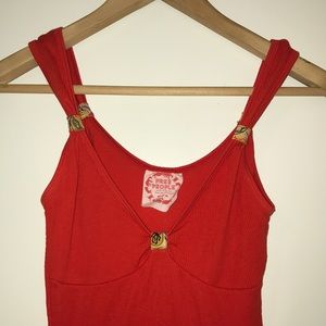 Free People vintage red tank